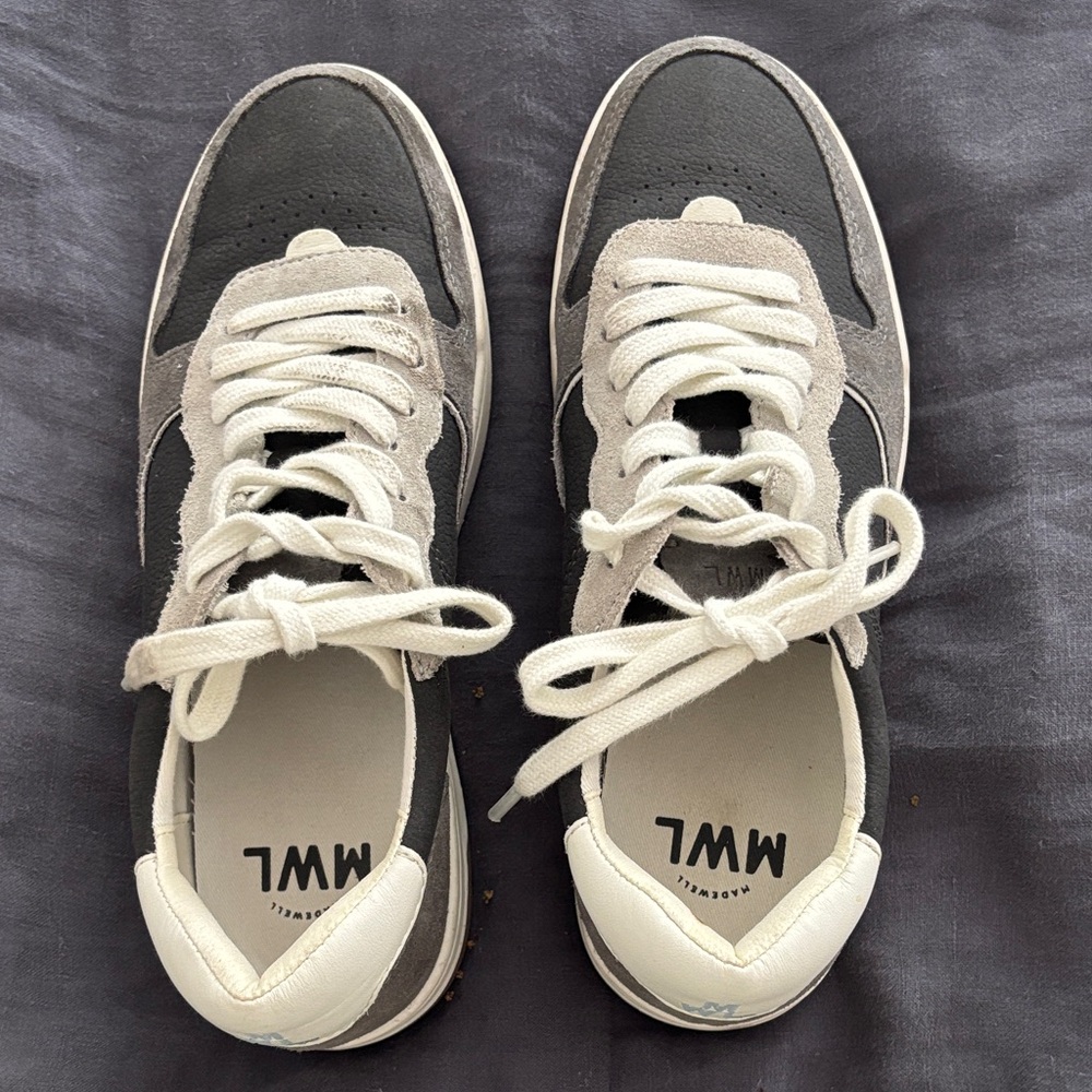 Madewell Black and Gray Women's Sneakers